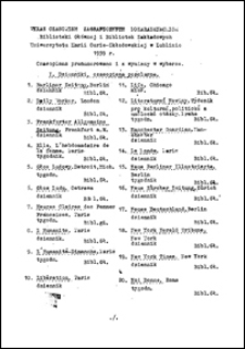Biuletyn Biblioteki Uniwersytetu Marii Curie-Skłodowskiej w Lublinie. R. 7 (1959) dodatek