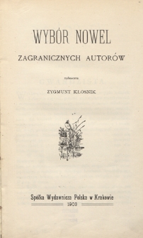 Wyb&oacute;r nowel zagranicznych autor&oacute;w