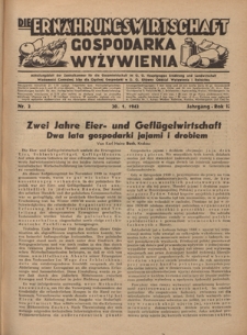 Die Ern&auml;hrungswirtschaft t = Gospodarka Wyżywienia. Jg. 2, nr 2 (20.01.1942)