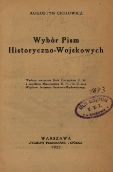 Wybór pism historyczno-wojskowych
