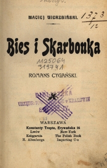 Bies i skarbonka : romans cygański