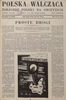 Polska Walcząca - Żołnierz Polski na Obczyźnie = Fighting Poland : weekly for the Polish Forces. R. 6, nr 14-15 (8-15 kwietnia 1944)