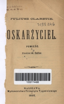 Oskarżyciel : powieść