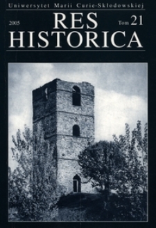 Res Historica T. 21 (2005)