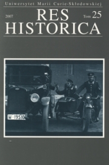 Res Historica T. 25 (2007)