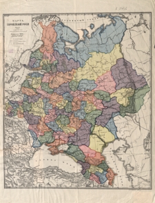 Karta evropejskoj Rossii