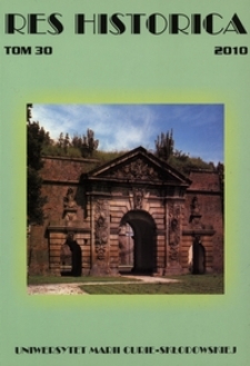 Res Historica T. 30 (2010)
