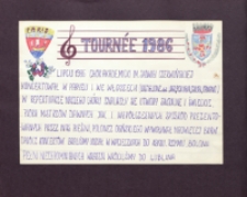 Tournée 1986 : [Paryż, Włochy, 4-15.07.1986 r.]