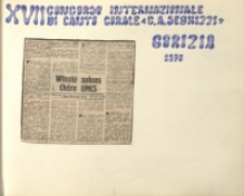 XVII Concorso Internazionale di Canto Corale "C.A.Seghizzi" Corizia 1978