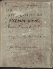 Wielkie Zwierciadło Przykładow : Więcey niźli z ośmidziesiąt Autorow [...], także z rozmaitych Historiy, Traktatow i książek wyięte