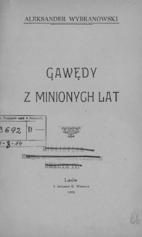 Gawędy z minionych lat