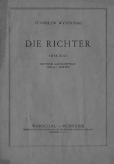 Die Richter : Tragödie