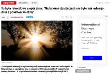 O rekordowo ciepłej zimie dla Dziennik Wschodni - Krzysztof Bartoszek