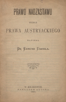 Prawo nadzastawu wedle prawa austryackiego