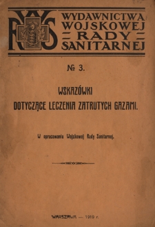 Wskazówki dotyczące leczenia zatrutych gazami