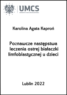 Poznawcze następstwa leczenia ostrej białaczki limfoblastycznej u dzieci