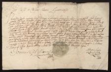 Poręczenie władz miejskich Lubartowa, świadczące, że mieszczanin Jan Zakrzeński, syn Piotra i Marianny, jest człowiekiem godnym zaufania