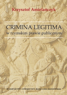 Crimina legitima w rzymskim prawie publicznym