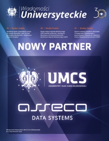 Wiadomości Uniwersyteckie / Uniwersytet Marii Curie-Skłodowskiej. 2021, nr 4=275 (kwiecień)