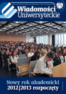 Wiadomości Uniwersyteckie R. 22, Nr 8 (paźdz. 2012)