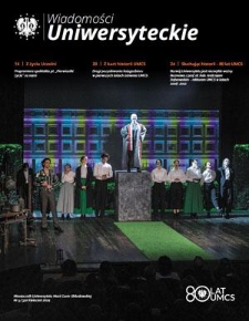 Wiadomości Uniwersyteckie / Uniwersytet Marii Curie-Skłodowskiej. 2024, nr 5=310 (kwiecień)