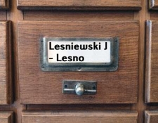 LESNIEWSKI J.-LESNO Katalog alfabetyczny