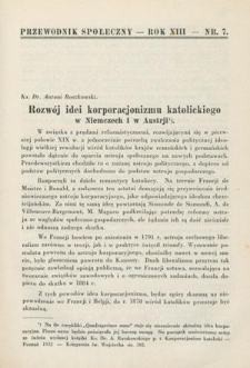 Przewodnik Społeczny : miesięcznik poświęcony kierownictwu stowarzyszeń polskich. R. 13, nr 7 (1932)