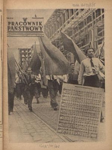 Pracownik Państwowy : organ Związku Zawodowego Pracowników Państwowych R. P. - R. 5, nr 5 [44] (1 maj 1950)