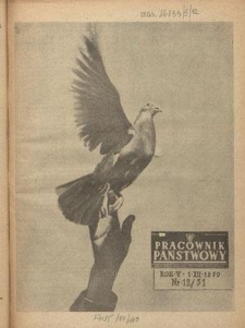 Pracownik Państwowy : organ Związku Zawodowego Pracowników Państwowych R. P. - R. 5, nr 12 [51] (1 grudzień 1950)