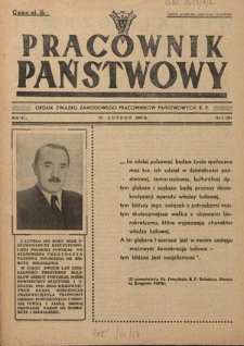 Pracownik Państwowy : organ Związku Zawodowego Pracowników Państwowych R. P. - R. 4, nr 2 [29] (28 lutego 1949)