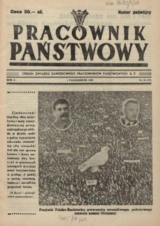Pracownik Państwowy : organ Związku Zawodowego Pracowników Państwowych R. P. - R. 4, nr 10 [37] (1 październik 1949)