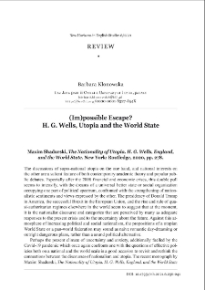(Im)possible escape? H. G. Wells, Utopia and the world state