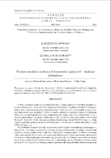 Poziom zasobów osobowych kuratorów sądowych – badania pilotażowe