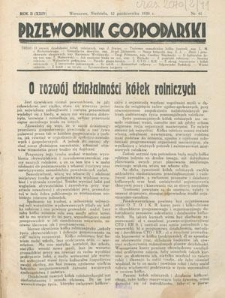 Przewodnik Gospodarski : organ Centralnego Towarzystwa Organizacyj i Kółek Rolniczych R. 2 [24], nr 41 (12 października 1930)