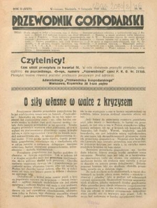 Przewodnik Gospodarski : organ Centralnego Towarzystwa Organizacyj i Kółek Rolniczych R. 2 [24], nr 46 ([16] listopada 1930)