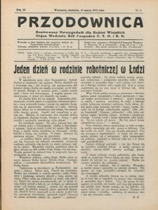 Przodownica : ilustrowany dwutygodnik dla kobiet wiejskich : organ Wydziału K&oacute;ł Gospodyń C.T.O. i K.R. R. 4, nr 5 (19 marca 933)