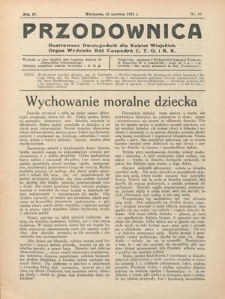 Przodownica : ilustrowany dwutygodnik dla kobiet wiejskich : organ Wydziału K&oacute;ł Gospodyń C.T.O. i K. R. R. 4, nr 10 (18 czerwca 1933)