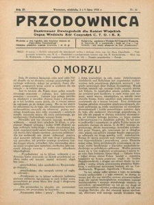 Przodownica : ilustrowany dwutygodnik dla kobiet wiejskich : organ Wydziału K&oacute;ł Gospodyń C.T.O. i K. R. R. 4, nr 11 (2/9 lipca 1933)