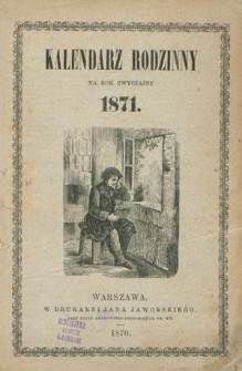 Kalendarz Rodzinny na Rok 1871