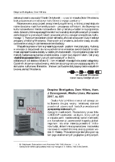 Despina Stratigakos, "Dom Hitlera", tłum.J. Dzierzgowski, Wielka Litera, Warszawa2017, ss. 431