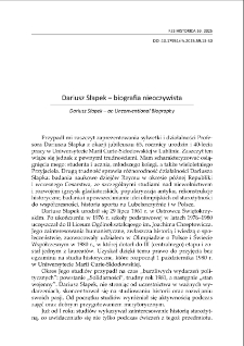 Dariusz Słapek - biografia nieoczywista