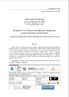 Eurypylos i inni mityczni bohaterowie Pergamonu w wyobrażeniach monetarnych