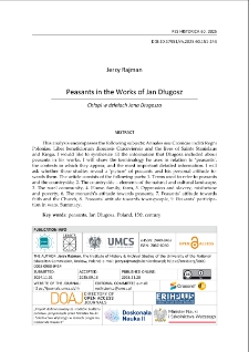 Peasants in the works of Jan Długosz