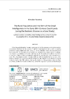 The rural population and the birth of the small intelligentsia in the early 19th Century Czech lands (using the Budweis diocese as a case study)