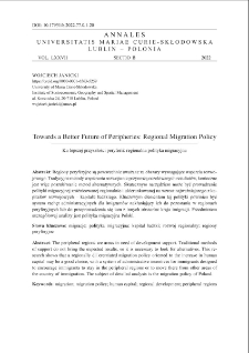 Towards a better future of peripheries: regional migration policy