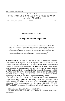On implicative BE algebras
