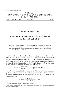 New characterizations of N (p, q, s) spaceson the unit ball of Cn