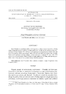 J&oacute;zef Piłsudski a Litwa i Litwini