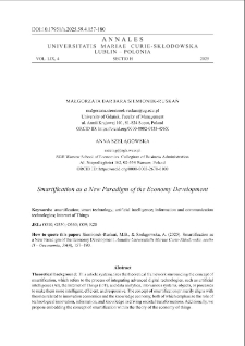 Smartification as a new paradigm of the economy development