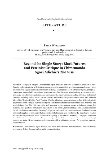 Beyond the single story: Black Futures and feminist critique in Chimamanda Ngozi Adichie&rsquo;s The Visit